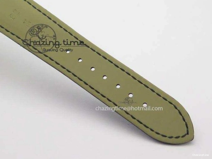 0404 Flexible De Ville MK 1:1 Best Edition SS White Dial On Black Leather Asian Seagull T1701 (Sec@6) 8244